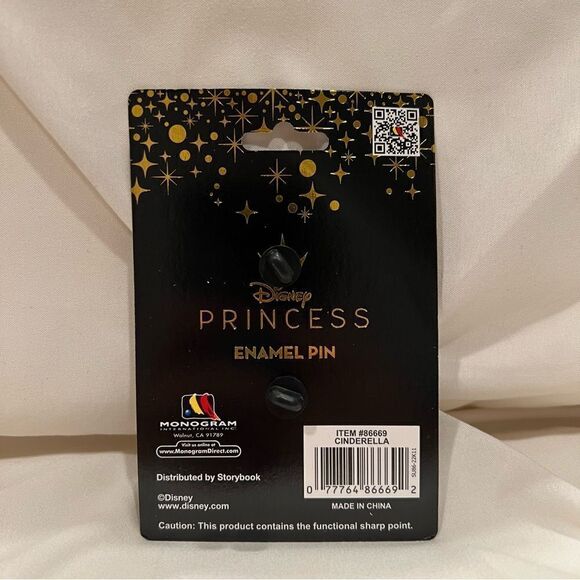 Disney Exclusive Princess Cinderella Pin 3” LE 300!! Classic Princess Floral NEW - Picture 5 of 5